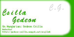 csilla gedeon business card